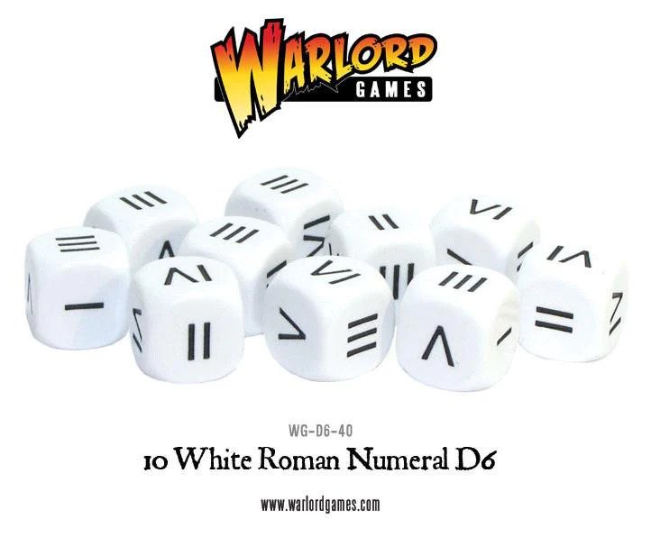 WG-D6-40 White Roman Numeral D6 (image for) WG-D6-40 White Roman Numeral D6